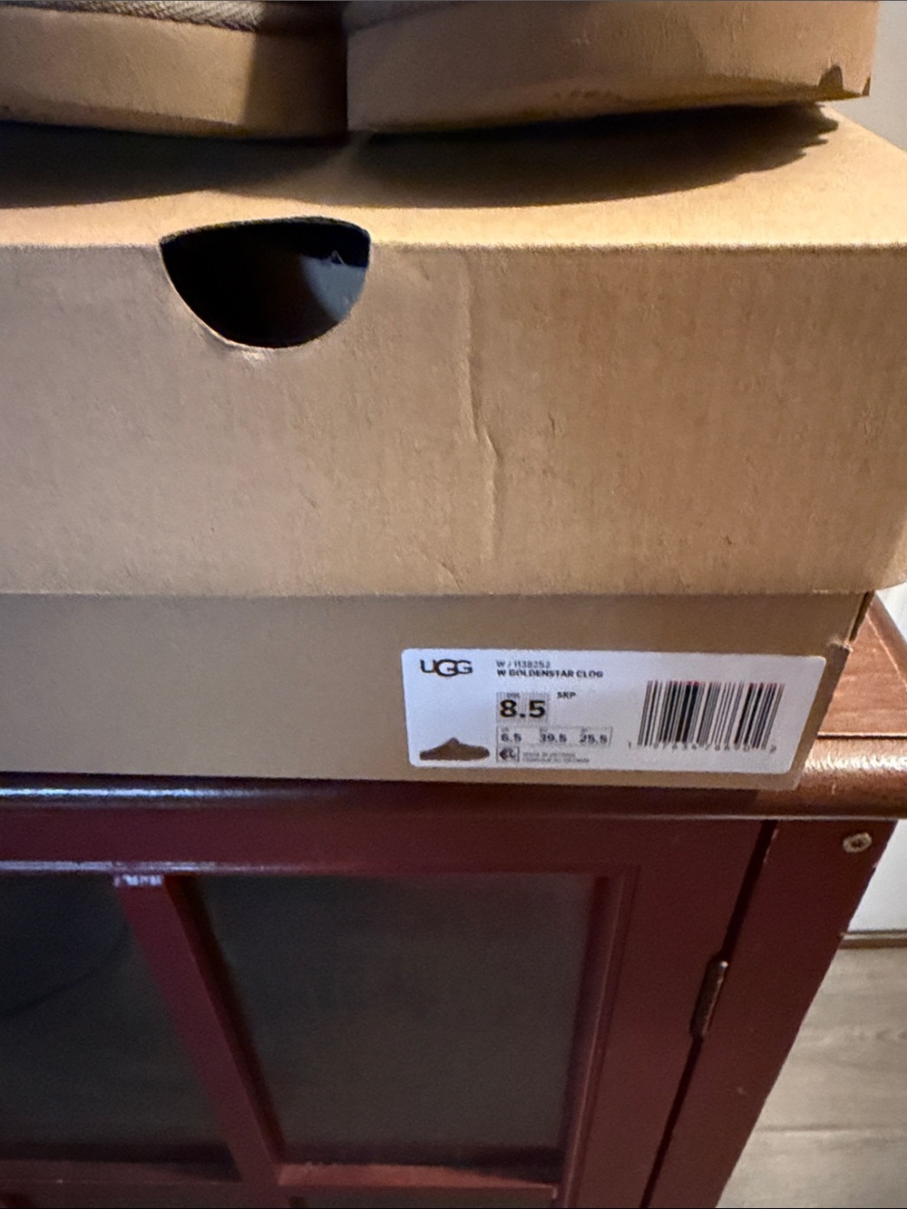 UGG Women's Taupe Suede Clog Mules - Picture 2 of 3